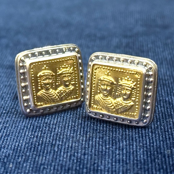 Konstantino 925 Sterling Silver Byzantium Collection Cufflinks